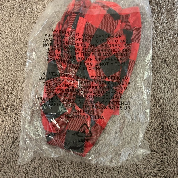 BNWT Kohl’s Red Black Buffalo Plaid Check Dog Pet Pajamas Jammies Families - Picture 6 of 13